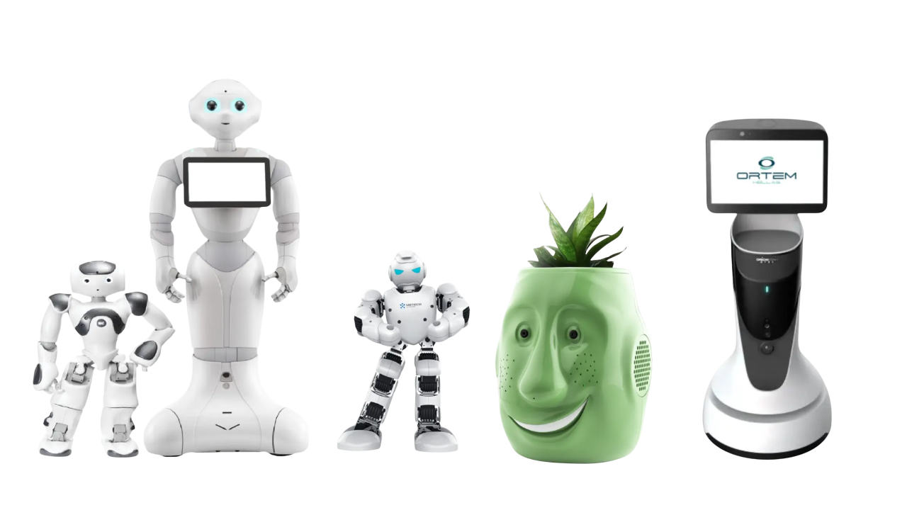 Η οικογένεια ρομπότ της ORTEM Hellas — NAO, Pepper, Mini, Billy-Billy, Nova